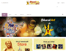 Tablet Screenshot of bharatart.com